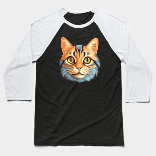 Cute Cat Baseball T-Shirt